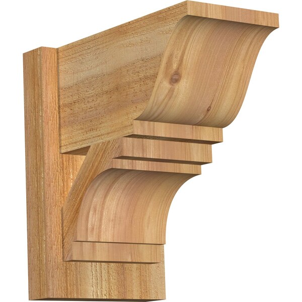 Ekena Millwork Merced Traditional Rough Sawn Outlooker, Western Red Cedar, 8"W x 14"D x 14"H OUT08X14X14MRC01RWR - main